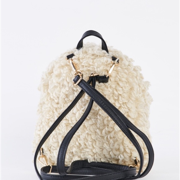 Fuzzy Poodle Mini Back Pack - Picture 2 of 3